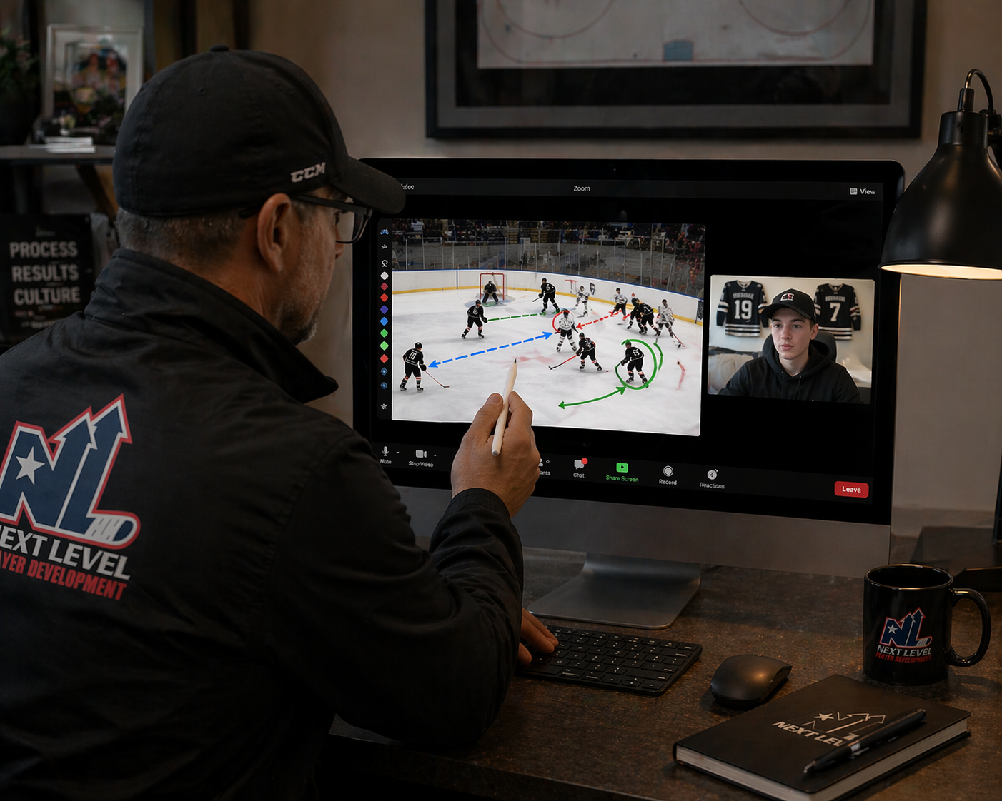 NLPD - Coach and Player ZOOM Meeting Video Analysis